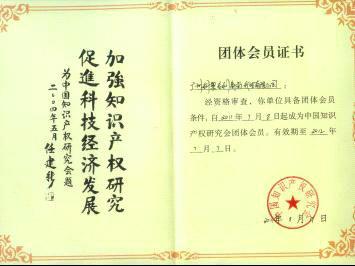 中国知识产权研究会团体会员